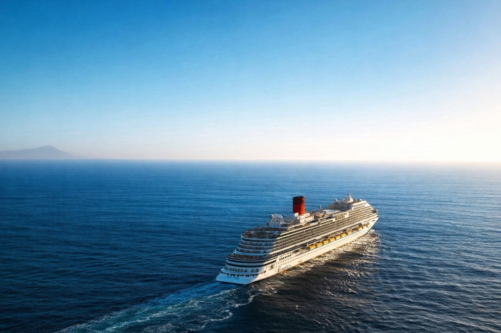 cruise ship at sea Mediterranean relaxing itinerary slower travel